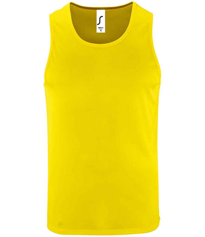 SOL'S Sporty Performance Tank Top - Neon Yellow