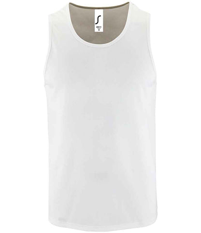 SOL'S Sporty Performance Tank Top - White