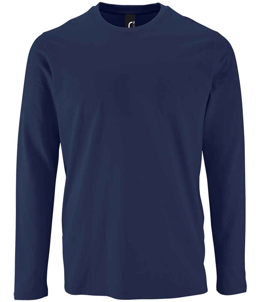 SOL'S Imperial Long Sleeve T-Shirt in French Navy
