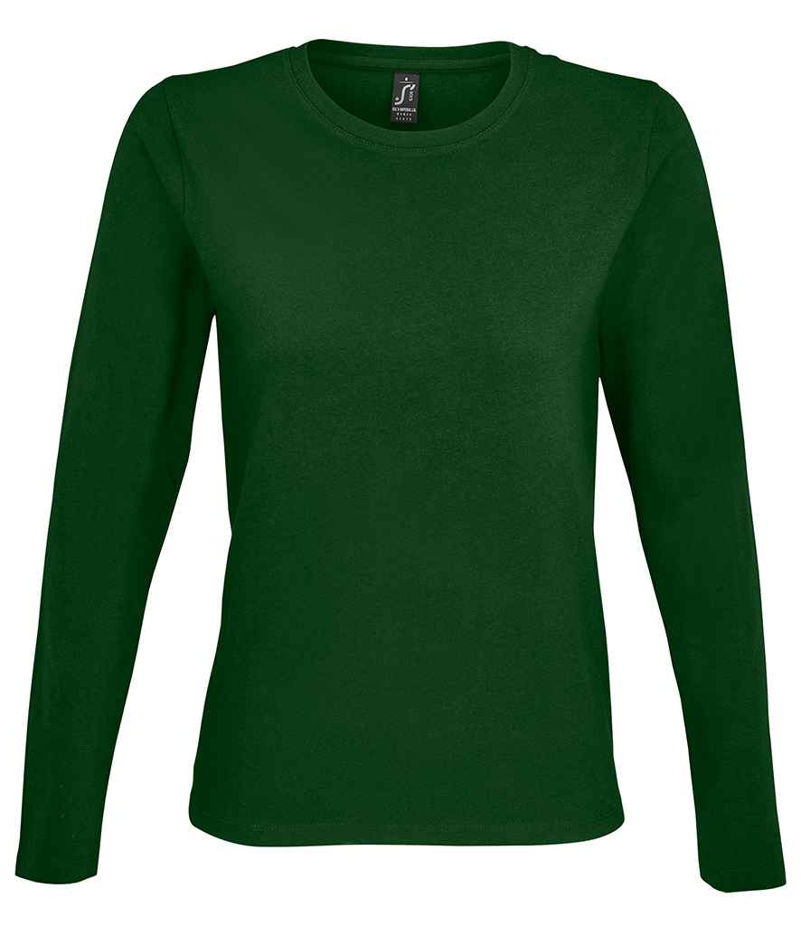 SOL'S Ladies Imperial Long Sleeve T-Shirt - Bottle Green