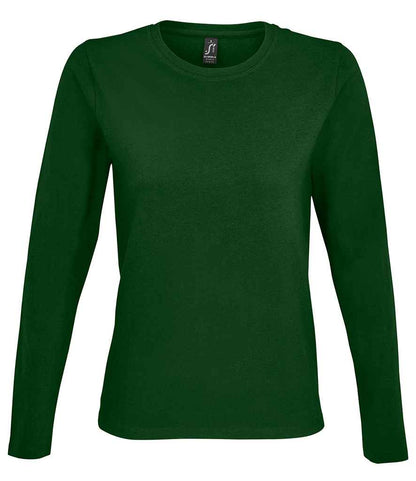 SOL'S Ladies Imperial Long Sleeve T-Shirt - Bottle Green