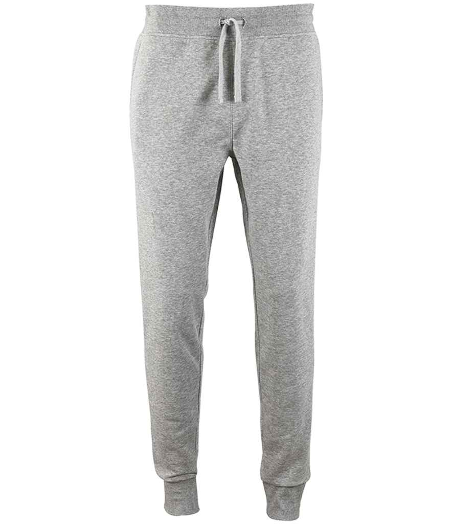 SOL'S Jake Slim Fit Jog Pants in Grey Marl
