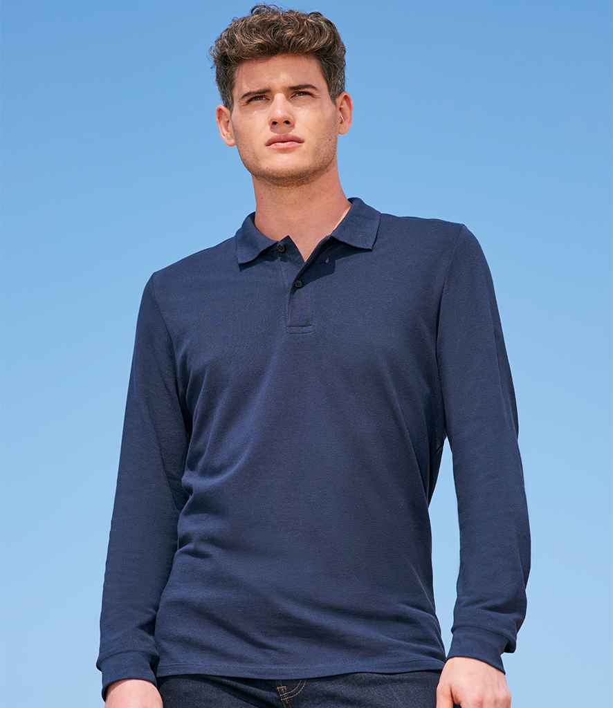 SOL'S Perfect Long Sleeve Piqué Polo Shirt - model image