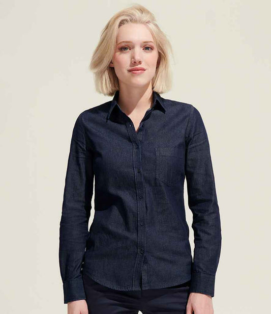 SOL'S Ladies Barry Denim Shirt
