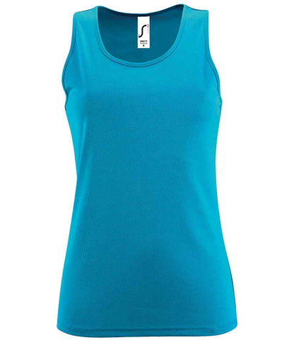 SOL'S Ladies Sporty Performance Tank Top - Aqua