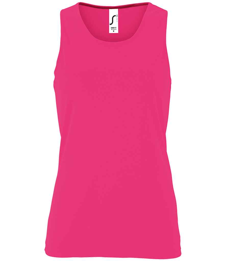 SOL'S Ladies Sporty Performance Tank Top - Neon Pink