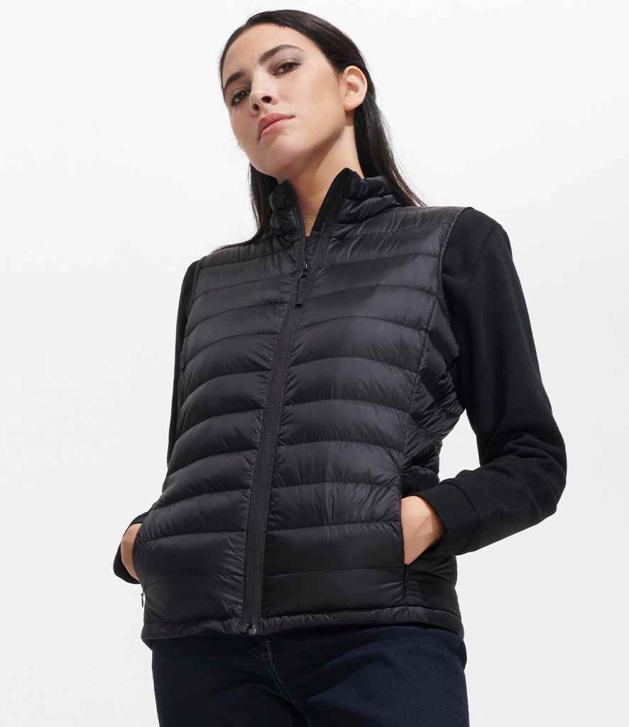 SOL'S Ladies Wilson Lightweight Padded Bodywarmer - Black