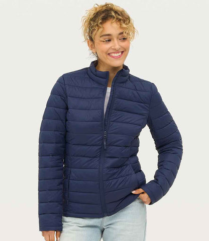SOL'S Ladies Wilson Lightweight Padded Jacket - French Navy
