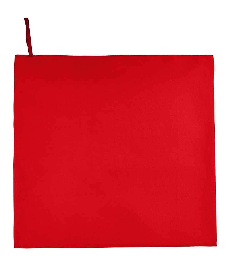 SOL'S Atoll 100 Microfibre Bath Sheet in Red