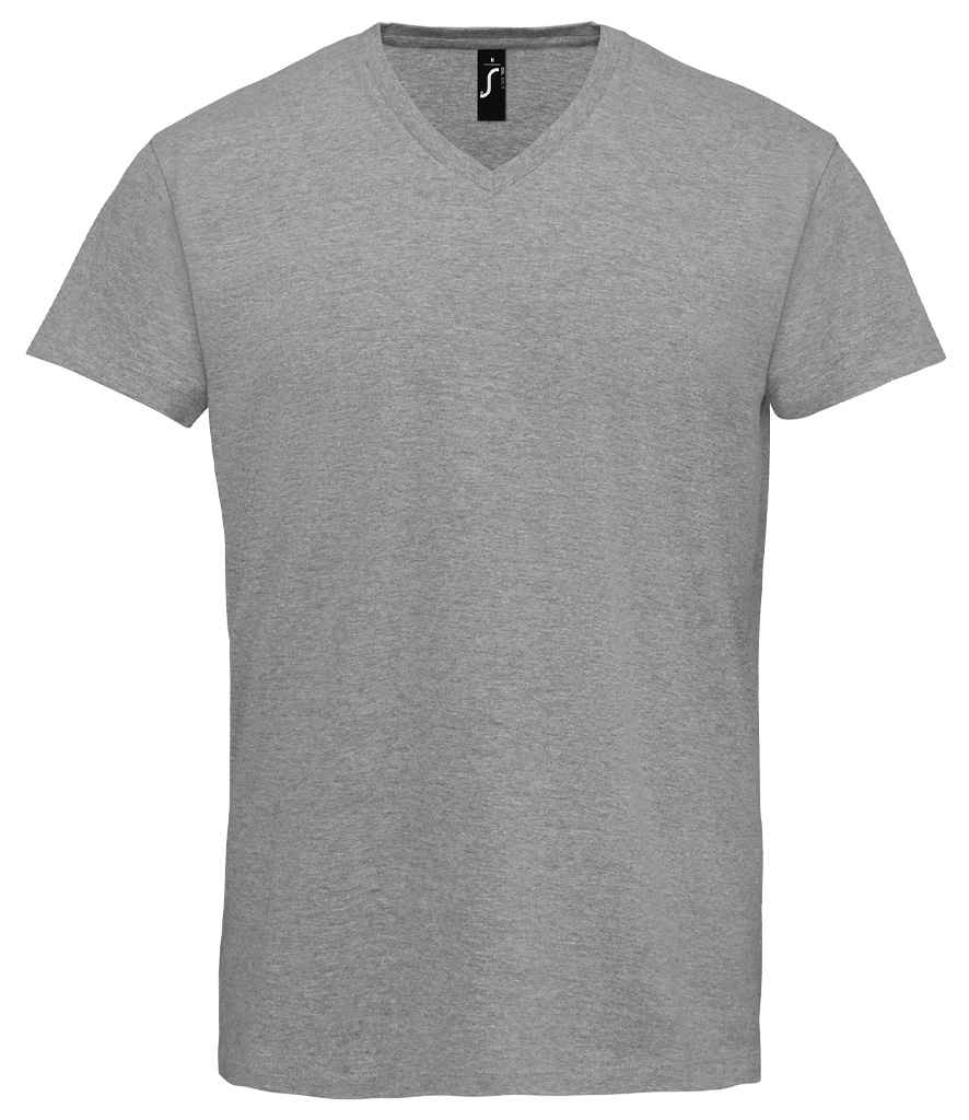 SOL'S Imperial V Neck T-Shirt - Grey Marl