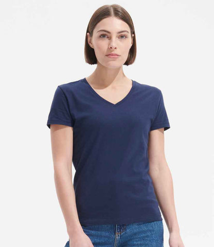 SOL'S Ladies Imperial V Neck T-Shirt - French Navy