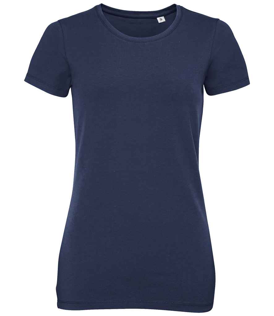 SOL'S Ladies Millenium Stretch T-Shirt in French Navy
