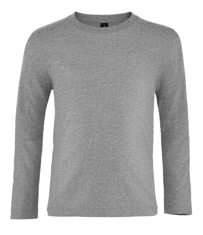 SOL'S Kids Imperial Long Sleeve T-Shirt - Grey Marl