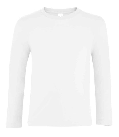 SOL'S Kids Imperial Long Sleeve T-Shirt - White