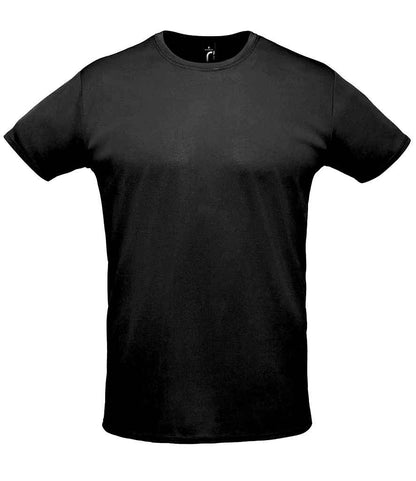 SOL'S Unisex Sprint T-Shirt in Black