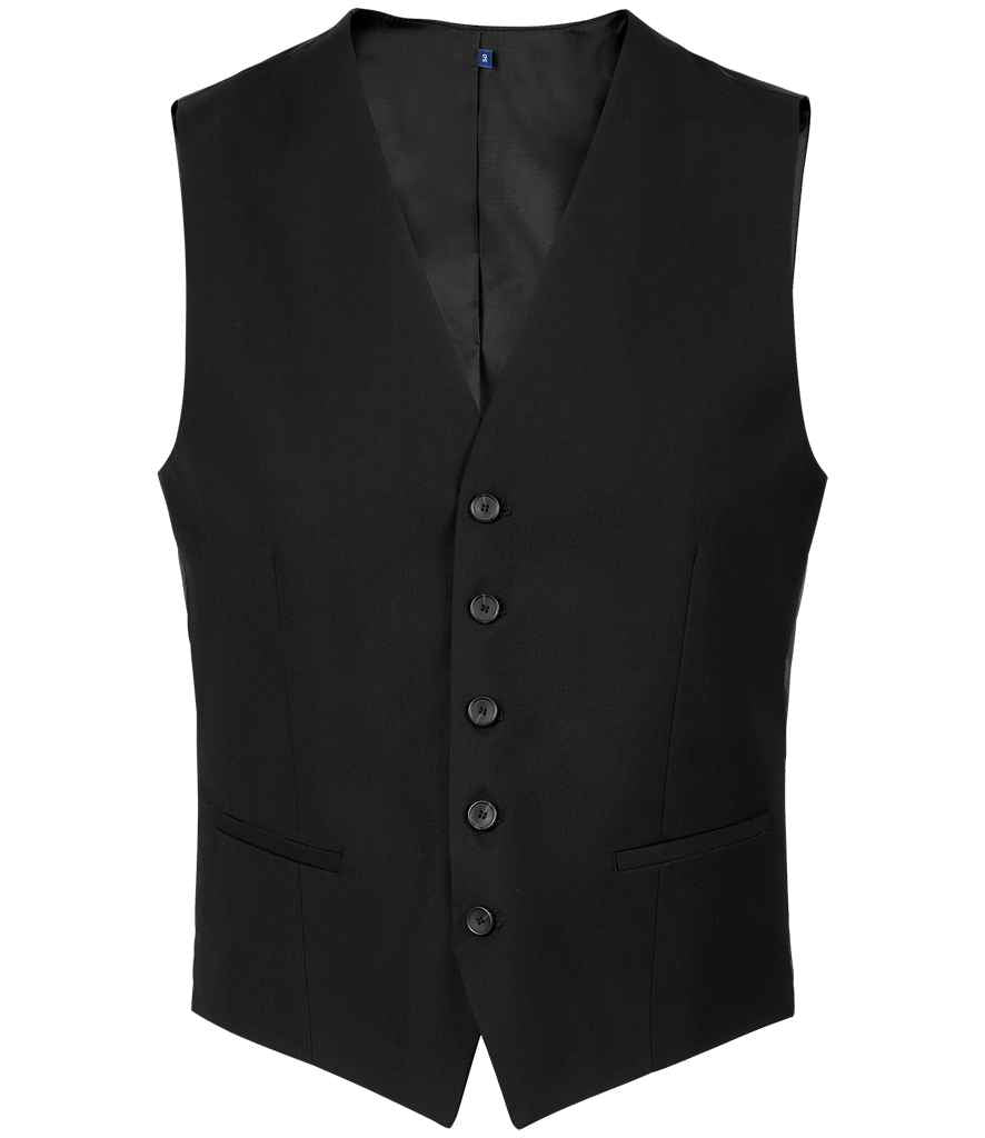 NEOBLU Max Suit Waistcoat in Deep Black