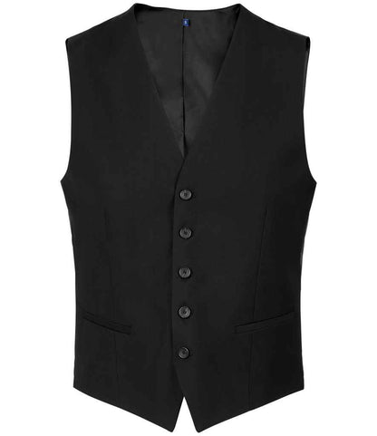 NEOBLU Max Suit Waistcoat in Deep Black