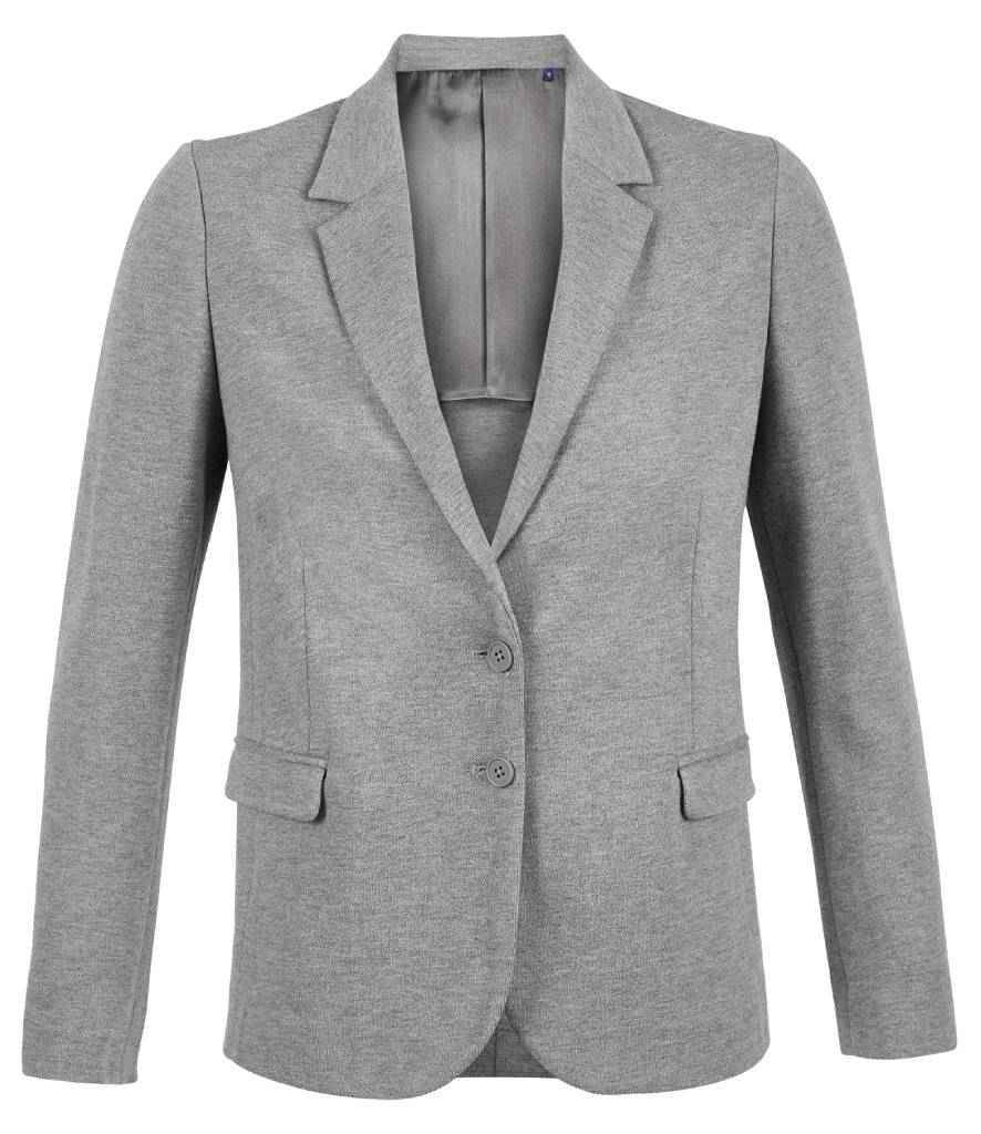 NEOBLU Ladies Marcel Piqué Blazer in Grey Marl