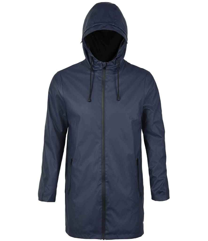 NEOBLU Antoine Wax Parka Jacket in Night Blue