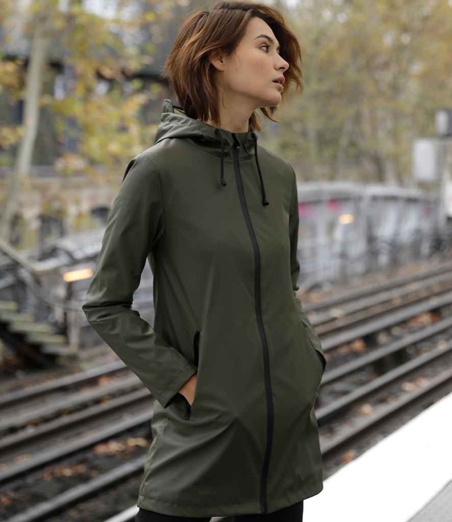 NEOBLU Ladies Antoine Wax Parka Jacket - Deep Khaki