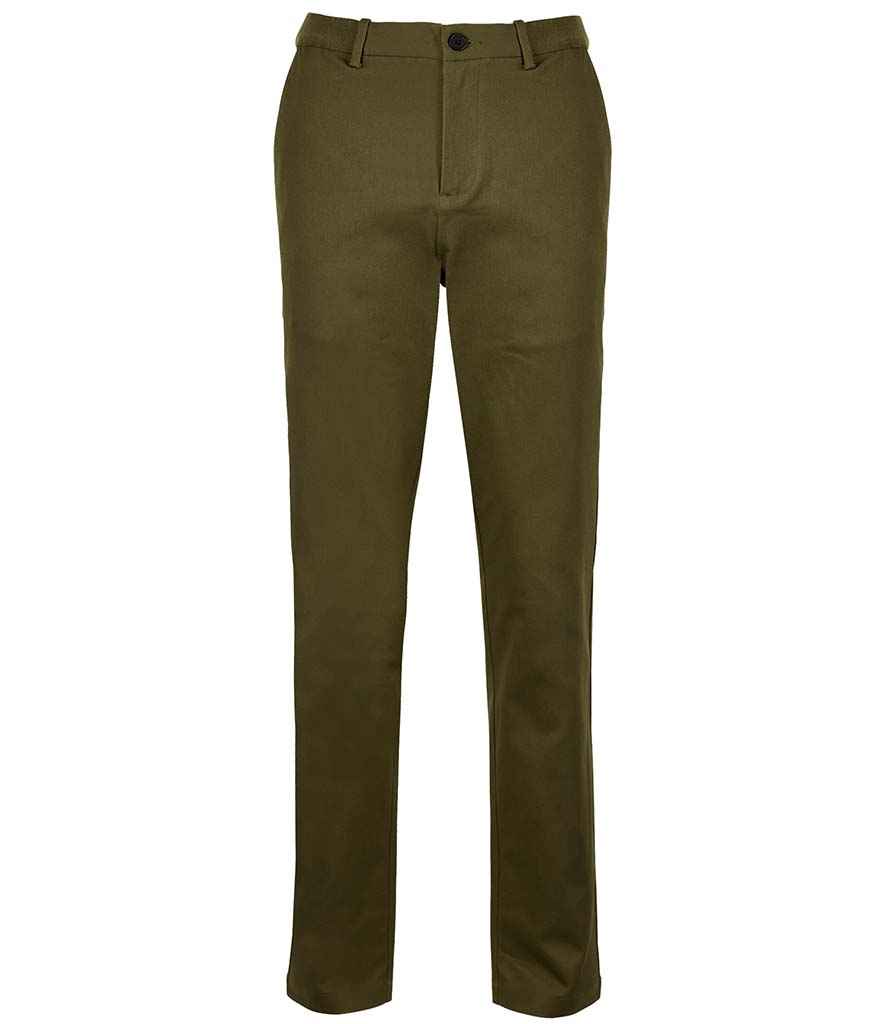 NEOBLU Gustave Chino Trousers in Deep Khaki