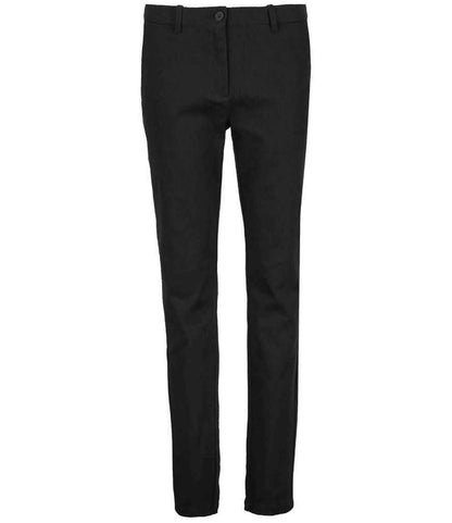 NEOBLU Ladies Gustave Chino Trousers in Deep Black