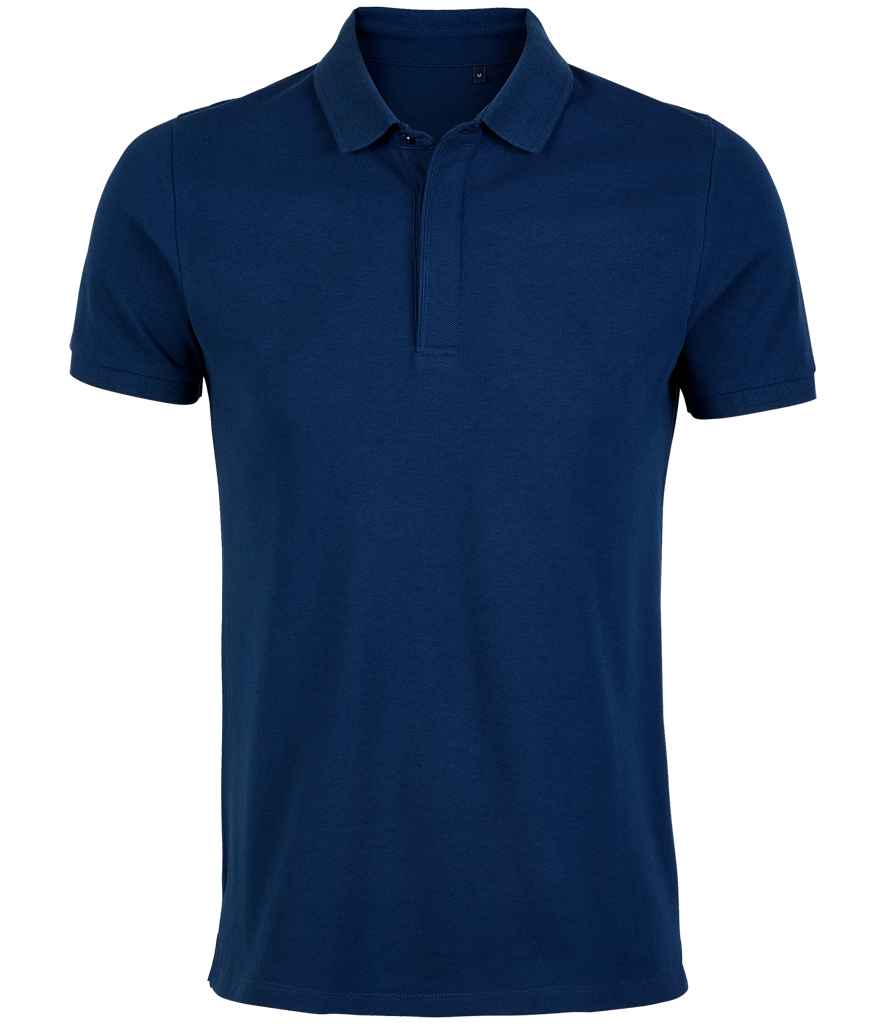 NEOBLU Owen Piqué Polo Shirt in Deep Blue