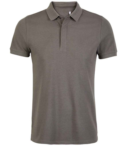 NEOBLU Owen Piqué Polo Shirt in Soft Grey