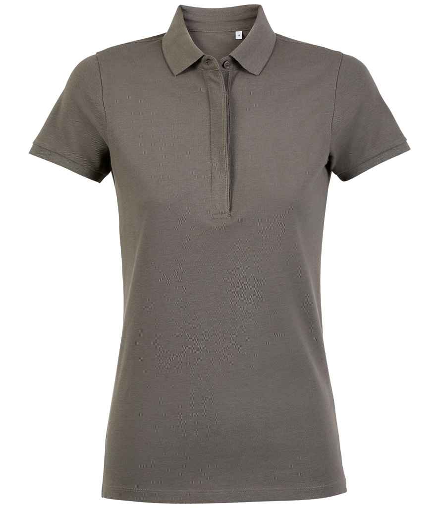 NEOBLU Ladies Owen Piqué Polo Shirt in Soft Grey