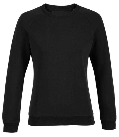 NEOBLU Ladies Nelson French Terry Sweatshirt in Deep Black