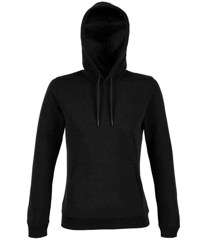 NEOBLU Ladies Nicholas French Terry Hoodie in Deep Black