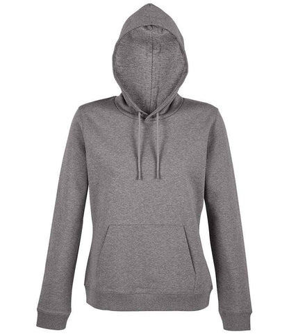 NEOBLU Ladies Nicholas French Terry Hoodie in Grey Marl
