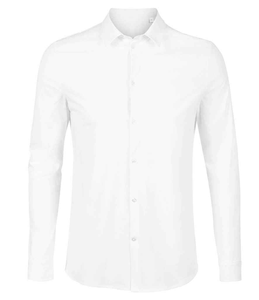 NEOBLU Balthazar Jersey Long Sleeve Shirt in Optic White