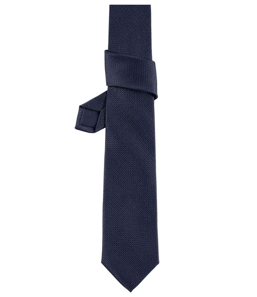 NEOBLU Teodor Plain Jacquard Tie in Night Blue