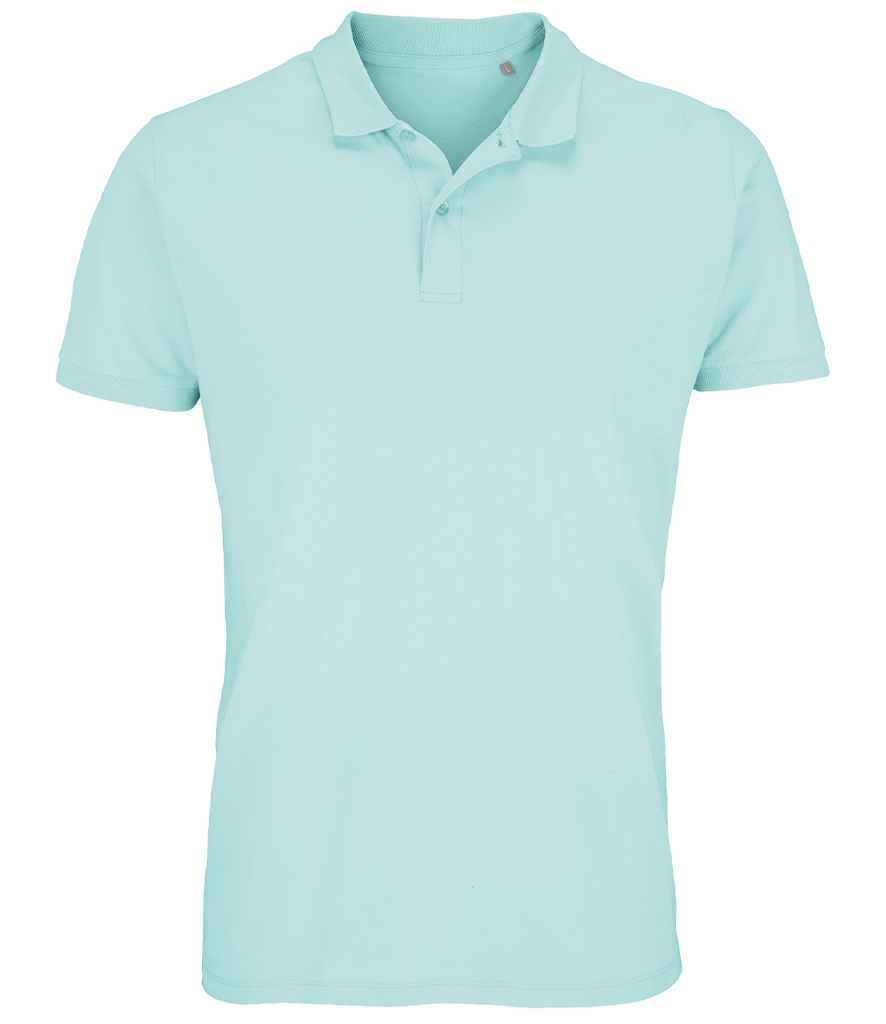 SOL'S Planet Organic Piqué Polo Shirt in Arctic Blue