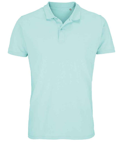 SOL'S Planet Organic Piqué Polo Shirt in Arctic Blue