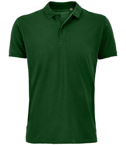 SOL'S Planet Organic Piqué Polo Shirt in Bottle Green