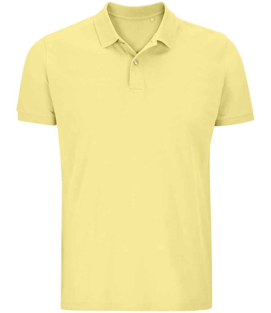 SOL'S Planet Organic Piqué Polo Shirt in Light Yellow