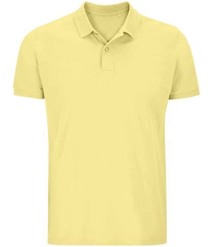 SOL'S Planet Organic Piqué Polo Shirt in Light Yellow