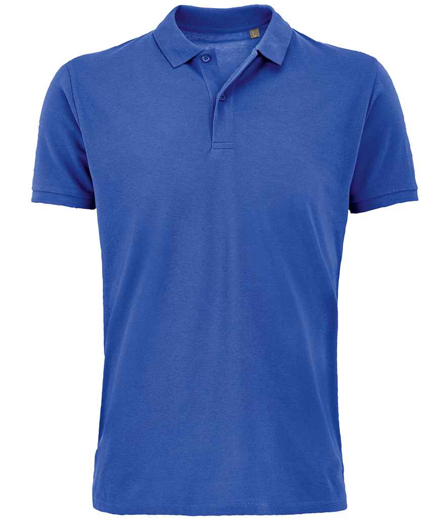 SOL'S Planet Organic Piqué Polo Shirt in Royal Blue
