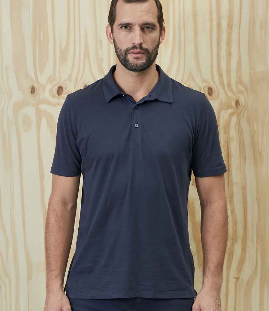 NEOBLU Octave Organic Soft Jersey Polo Shirt - model image