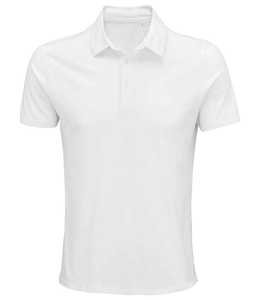 NEOBLU Octave Organic Soft Jersey Polo Shirt in Optic White