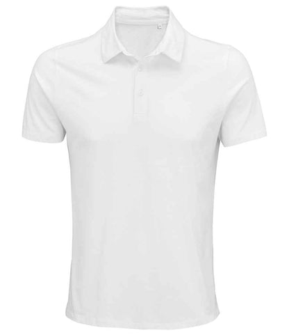 NEOBLU Octave Organic Soft Jersey Polo Shirt in Optic White
