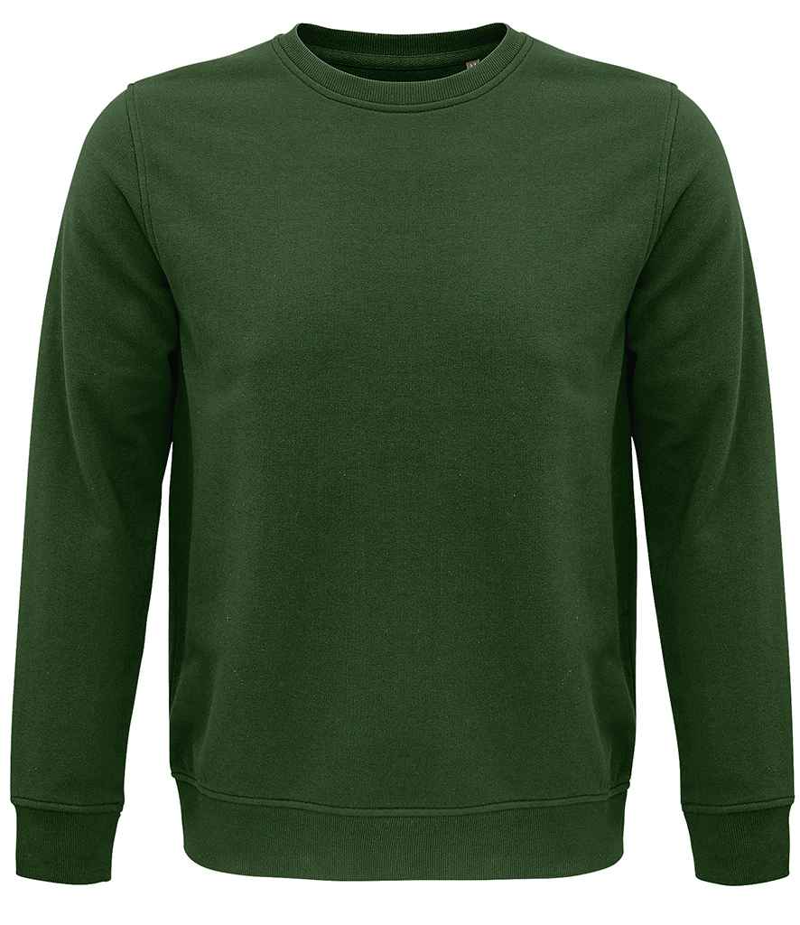 SOL'S Unisex Comet Organic Sweatshirt in Bottle Green