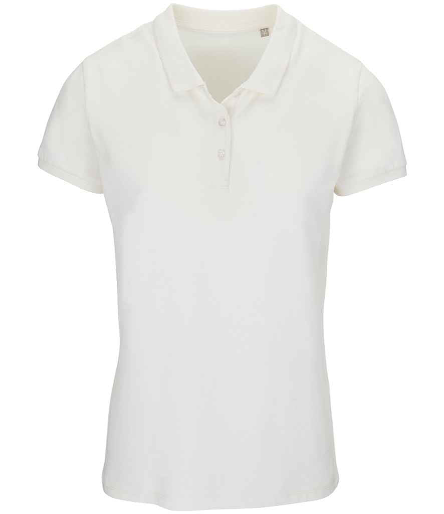 SOL'S Ladies Planet Organic Piqué Polo Shirt in Off White