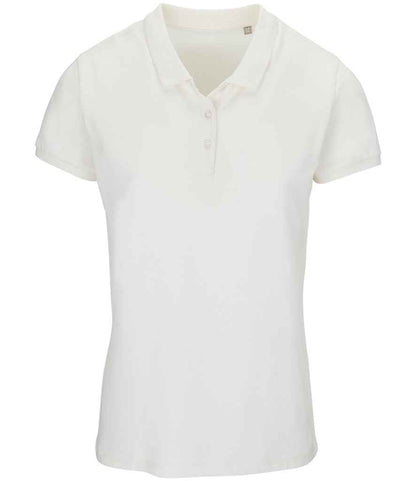 SOL'S Ladies Planet Organic Piqué Polo Shirt in Off White