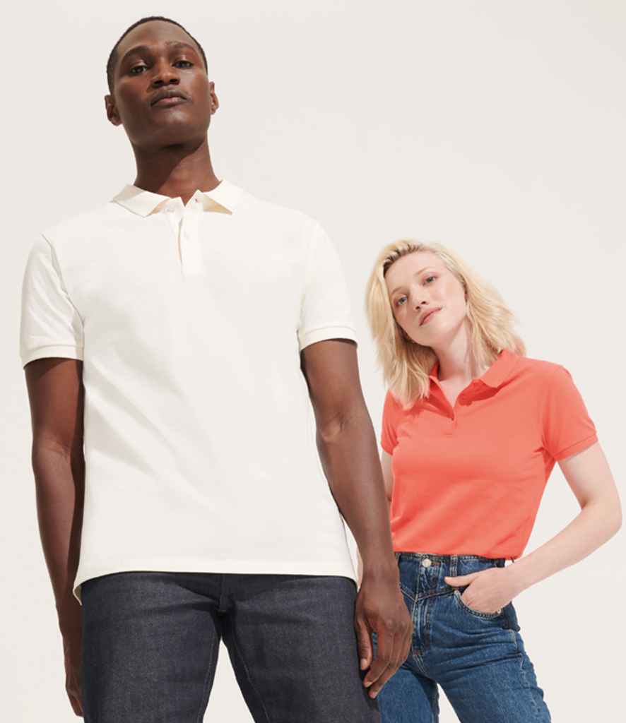 SOL'S Ladies Planet Organic Piqué Polo Shirt - model image