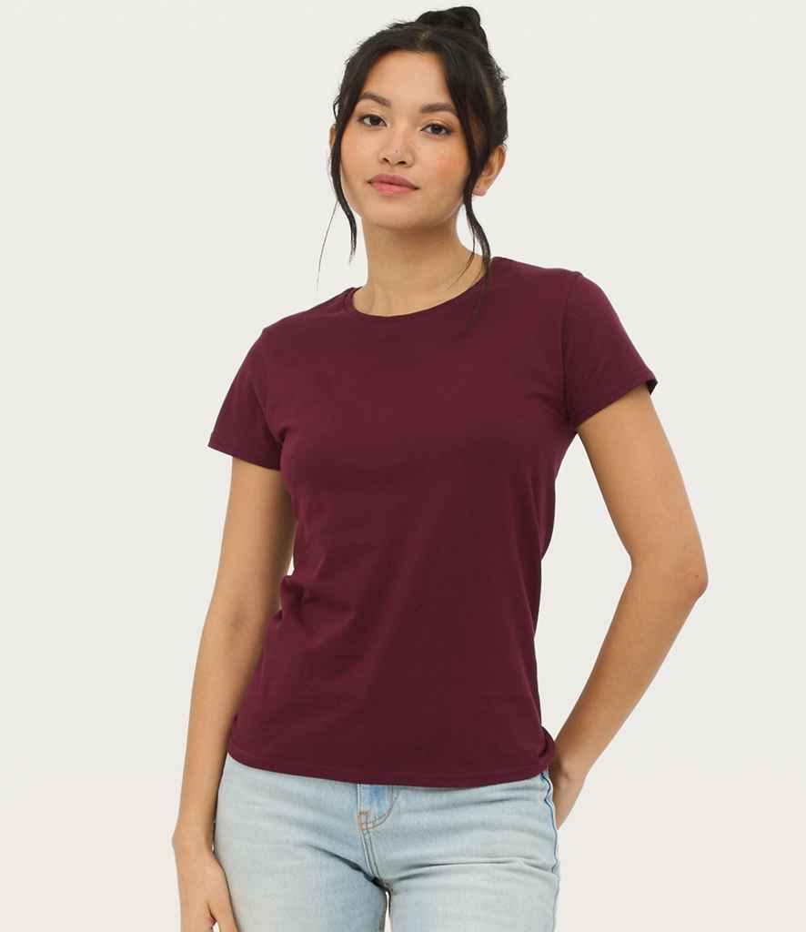 SOL'S Ladies Pioneer Organic T-Shirt - Burgundy