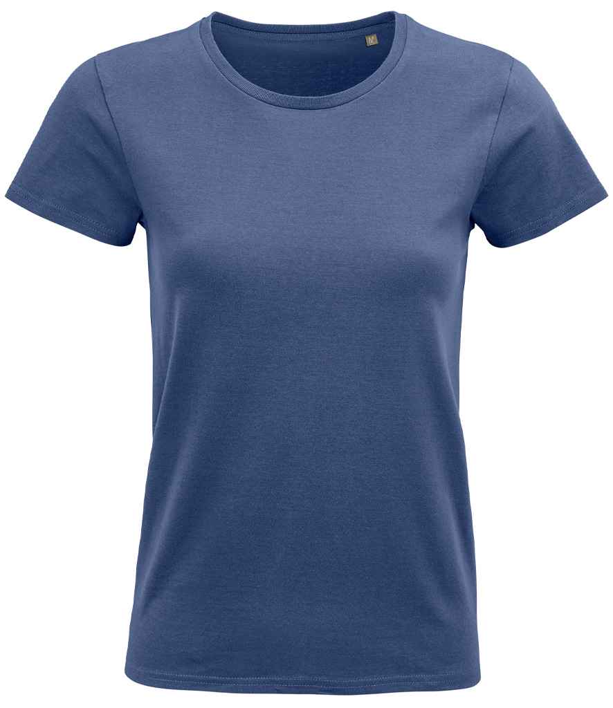 SOL'S Ladies Pioneer Organic T-Shirt - Denim