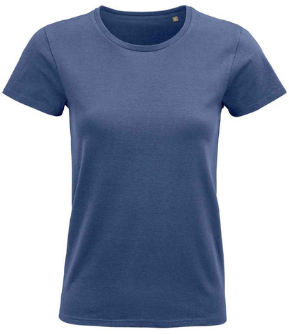 SOL'S Ladies Pioneer Organic T-Shirt - Denim